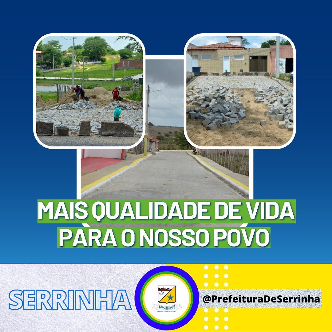 Read more about the article PAVIMENTAÇÃO DE RUAS LEVA MAIS QUALIDADE VIDA PARA POPULAÇÃO SERRINHENSE