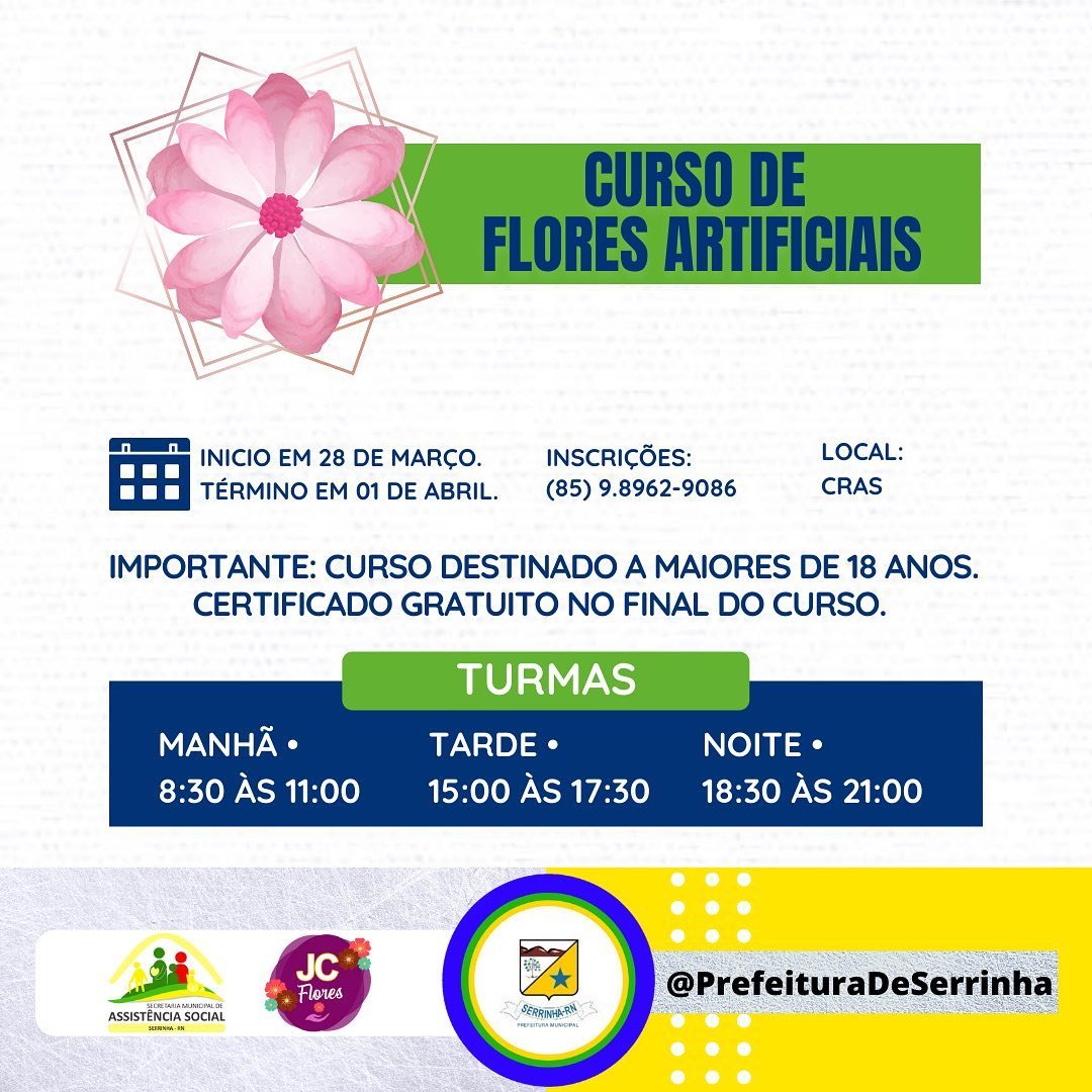 Read more about the article CURSO DE FLORES ARTIFICIAIS