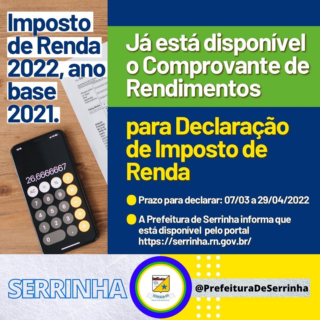 Read more about the article DECLARAÇÃO DE IMPOSTO DE RENDA 2022.