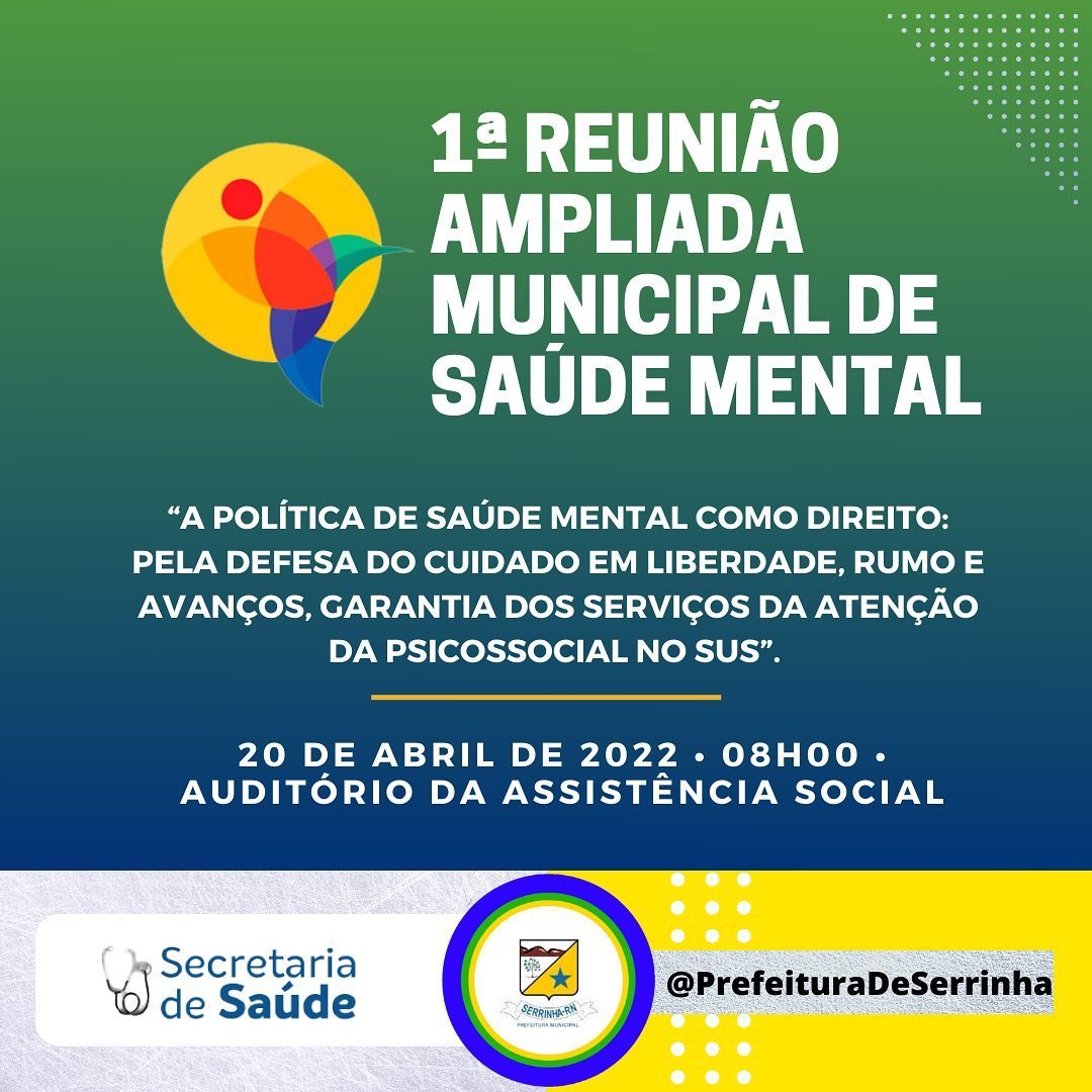 Read more about the article 1ª Reunião Ampliada Municipal de Saúde Mental