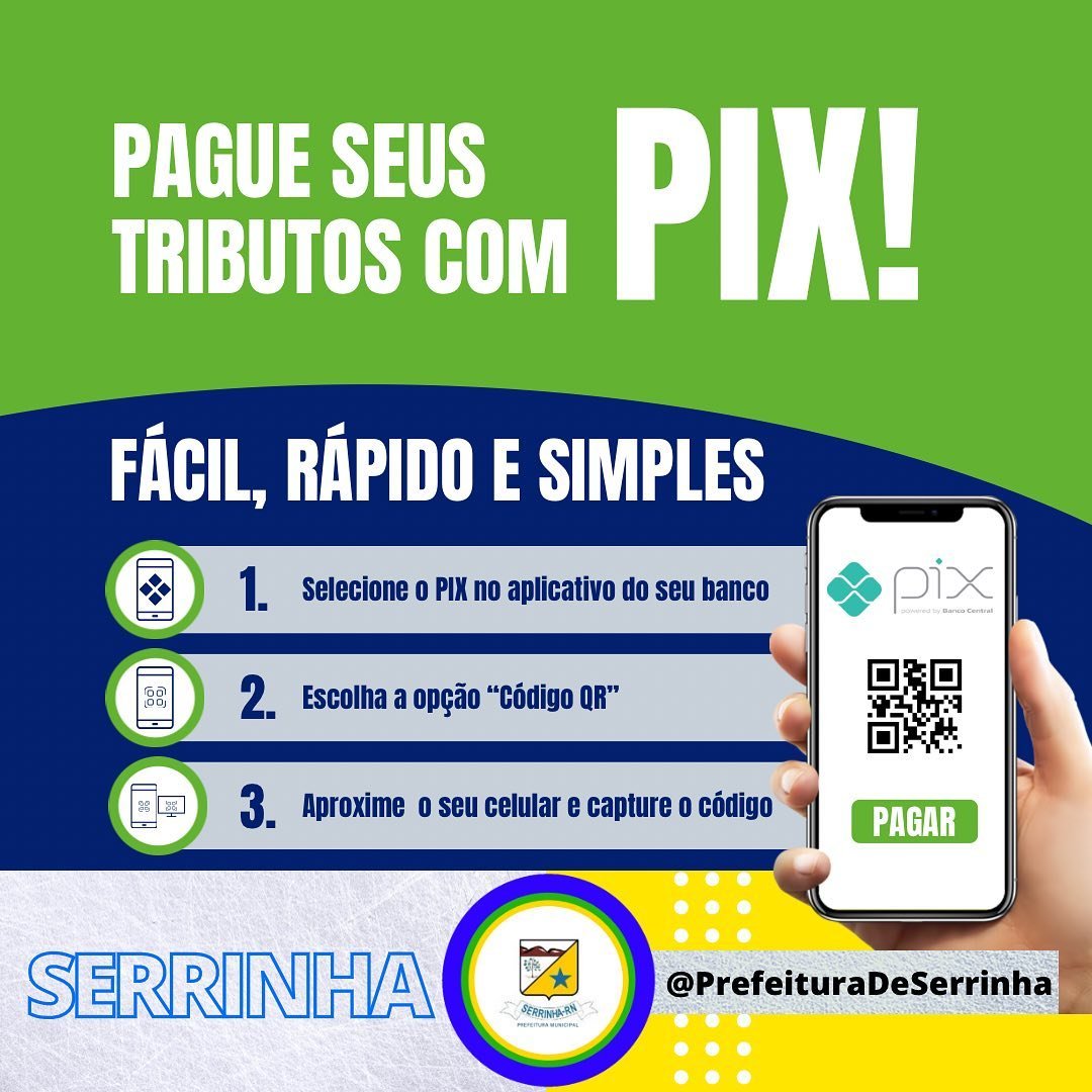 Read more about the article Tributos municipais de Serrinha poderão ser pagos via Pix com QR code