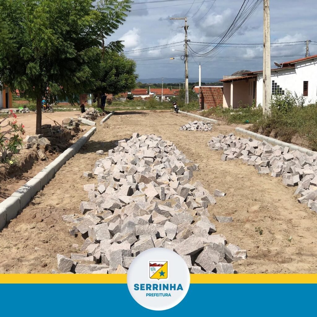 Prefeitura de Serrinha inicia pavimentação do Bairro Bella Vista