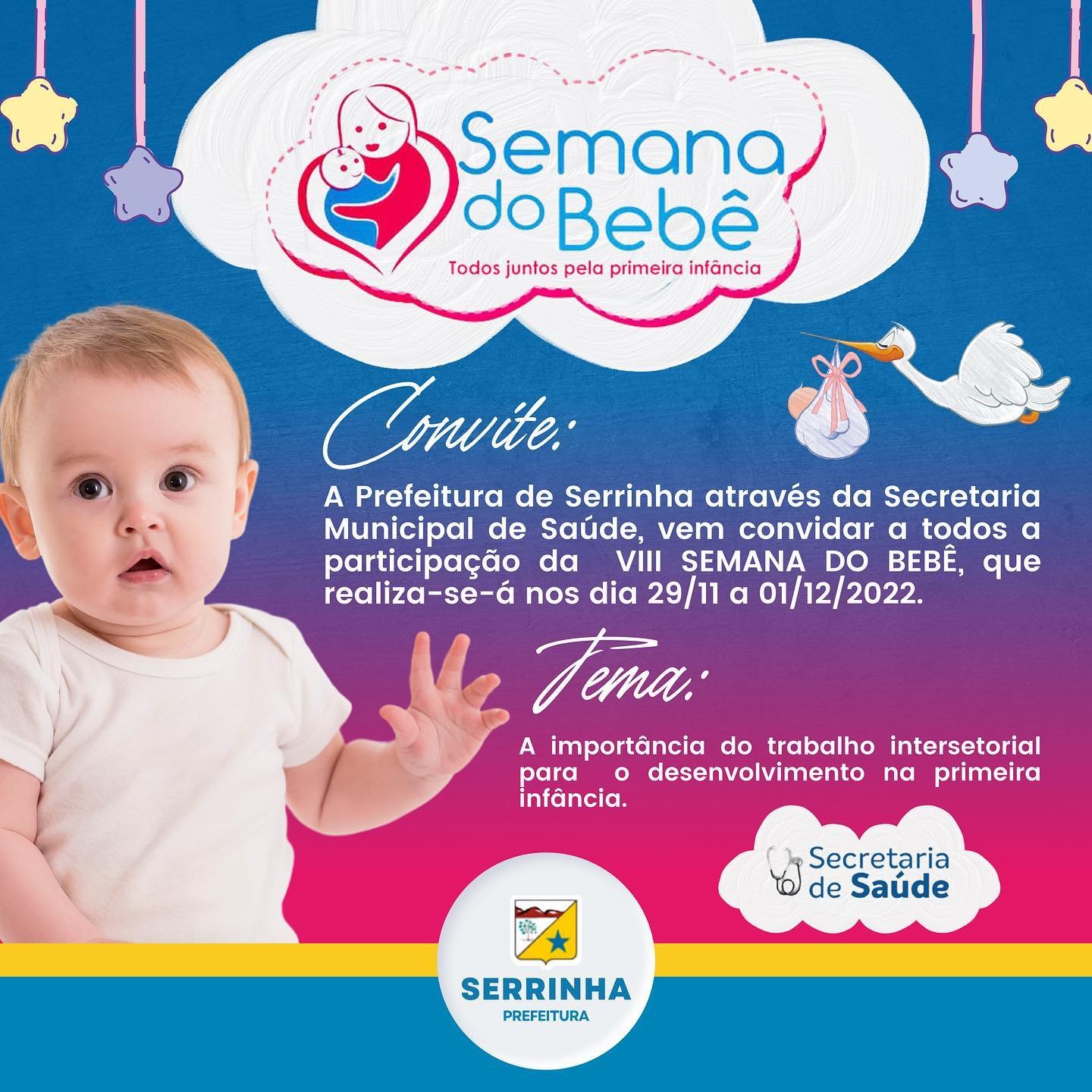 Read more about the article Prefeitura de Serrinha convida gestantes e crianças para semana do bebê.